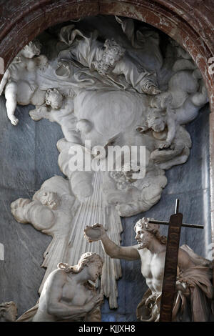 San Giovanni Battista dei Fiorentini, l'église de Rome. L'Italie. Banque D'Images