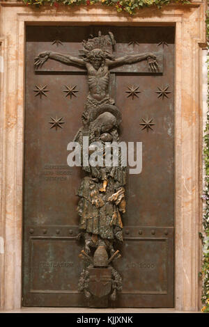 Saint Jean de Latran, l'église de Rome. Porte Sainte. L'Italie. Banque D'Images