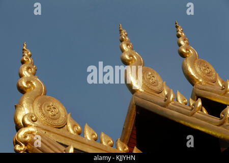 Wat Chedi Luang, Chiang Mai. La Thaïlande. Banque D'Images