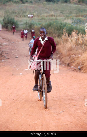 Les écoliers ougandais. L'Ouganda Banque D'Images