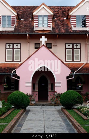 Vieille Eglise de France - Domaine de Marie Church à Dalat. Le Vietnam. Banque D'Images