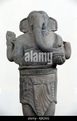 Museum of Cham Sculpture. 7e siècle Ganesha la sculpture. Danang. Le Vietnam. Banque D'Images