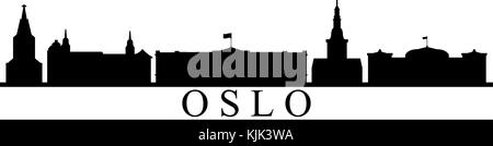 Oslo skyline Illustration de Vecteur