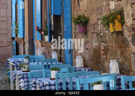 Histoic dans l'île de Cunda Balikesir Turquie Banque D'Images