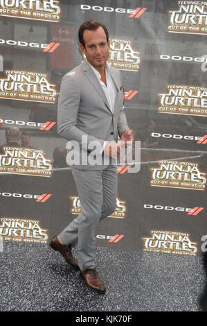 NEW YORK, NY - 22 MAI : Will Arnett assiste à la première mondiale de 'Teenage mutant Ninja Turtles : Out of the Shadows' au Madison Square Garden le 22 mai 2016 à New York City People : Will Arnett Banque D'Images