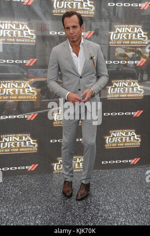 NEW YORK, NY - 22 MAI : Will Arnett assiste à la première mondiale de 'Teenage mutant Ninja Turtles : Out of the Shadows' au Madison Square Garden le 22 mai 2016 à New York City People : Will Arnett Banque D'Images