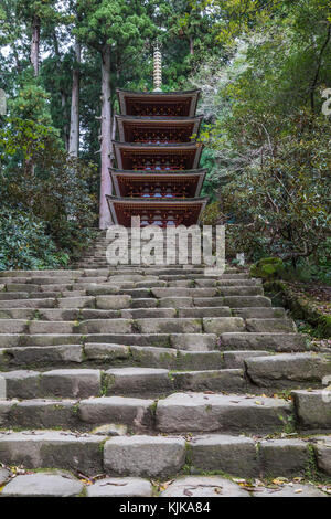 Murouji - Pagode du Temple dans les temples de la période Nara étaient vastes, et comme partie intégrante de Nara que les prêtres étaient au gouvernement. Il a été commo Banque D'Images