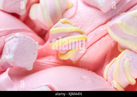 Glace délicieuse avec marshmellow. Banque D'Images