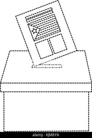 L'indépendance drapeau catalunya voter droit Illustration de Vecteur