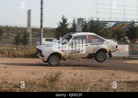 Istanbul, Turquie - 10 septembre 2017 : kemal gamgam durs Ford Escort mkii dans isok rallye d'istanbul Banque D'Images