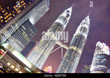 Kuala Lumpur, Malaisie - le 3 novembre 2017 : Twin Towers Banque D'Images