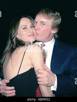 PALM BEACH, FL - 2008 : Donald Trump et Melania Knauss au Mar-A-Lago Club en 2008 à Palm Beach, en Floride. Les gens : Donald Trump, Melania Knauss Banque D'Images