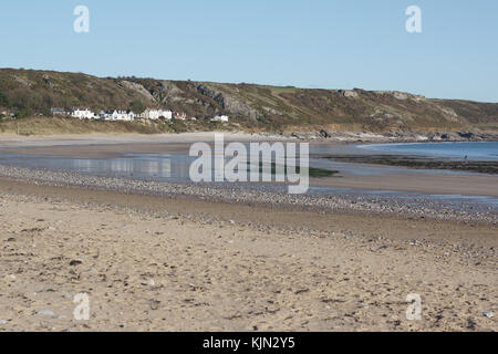 Plage de port Eynon à Horton Banque D'Images