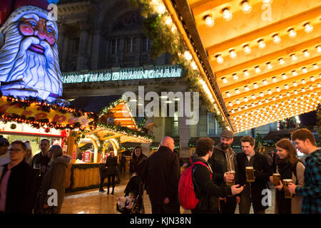 Le marché allemand Francfort Birmingham à Victoria Square, Birmingham, UK Banque D'Images