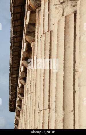 Temple d'Hephaestos, Agora antique d'Athènes Banque D'Images