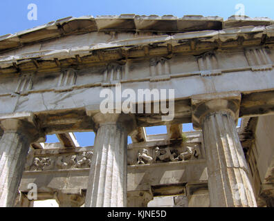 Temple d'Hephaestos, Agora antique d'Athènes Banque D'Images