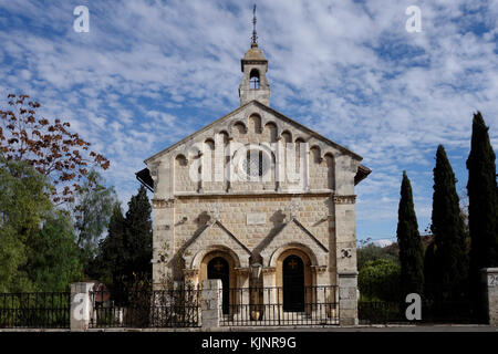 Vue extérieure de st. Paul's Church connu pour être la première église anglicane-arabes dans la région construit en 1873 avec l'appui de la Church Missionary Society of England (cms) dans l'ouest de Jérusalem israël Banque D'Images