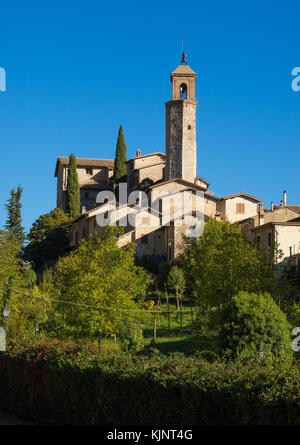 Greccio (Rieti, Italie) - Une ville médiévale dans la région du Latium, célèbre pour le sanctuaire catholique de Saint François Banque D'Images