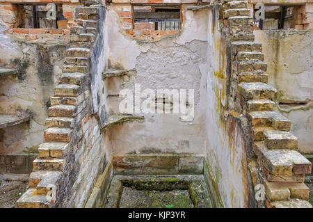 Les cellules de prison au pénitencier de la site historique de Port Arthur - Tasmanie, Australie Banque D'Images