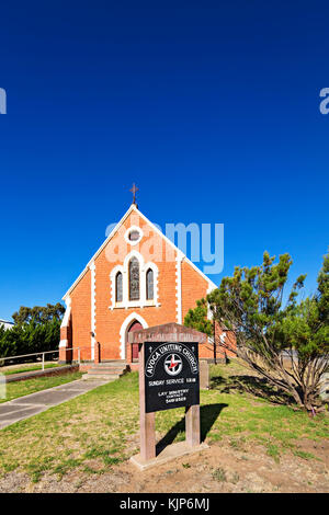 Ancienne église méthodiste vers 1854 à Avoca Victoria Australie, maintenant appelée l'église d'Avoca Uniting. Banque D'Images