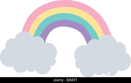 Arc-en-ciel isolés Illustration de Vecteur