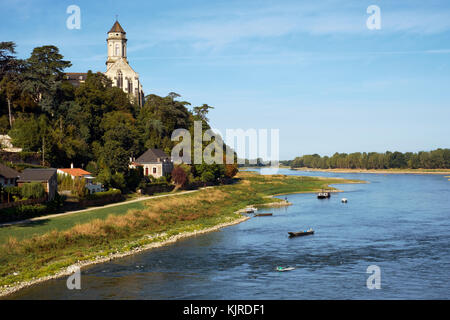 Saint Florent le Vieil sur le fleuve Loire, dans la vallée de la Loire France Banque D'Images