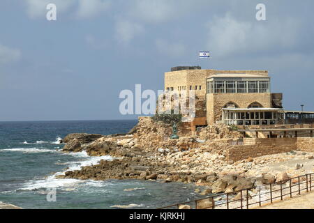 Leuchtturm Jetty - Césarée - Israël Banque D'Images