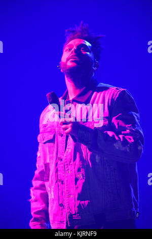 'The Weeknd - Starboy: Legend of the Fall 2017 World Tour' à AmericanAirlines Arena avec: The Weeknd Where: Miami, Florida, Etats-Unis quand: 24 Oct 2017 Credit: JLN Photography/WENN.com Banque D'Images