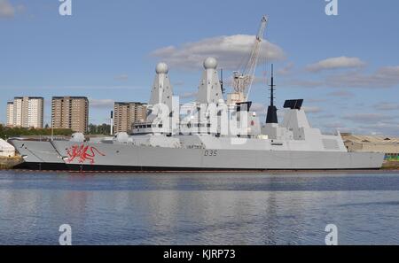 Type 45 de la Royal Navy destroyer HMS Dragon d35 Banque D'Images