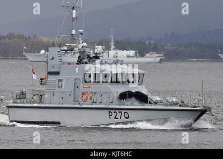 La marine royale patrouilleur classe archer p270 hms biter. Banque D'Images