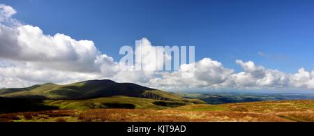 Des ombres glissant sur skiddaw forest Banque D'Images