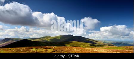 Des ombres glissant sur skiddaw forest Banque D'Images