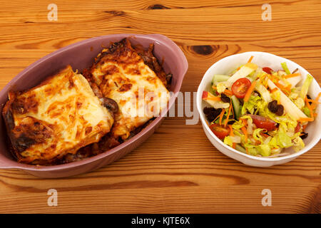 Lasagne maison Banque D'Images