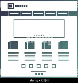 Surveiller et lieu d'information brochure Illustration de Vecteur