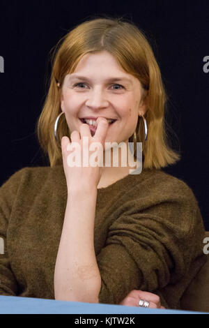 Turin, Italie. 25 novembre 2017. Turin, Italie. 25 novembre 2017. L'actrice française Clémence Poésy (Clemence Poesy) lors d'une conférence de presse au Festival du film de Turin crédit: Marco Destefanis/Pacific Press/Alay Live News Banque D'Images