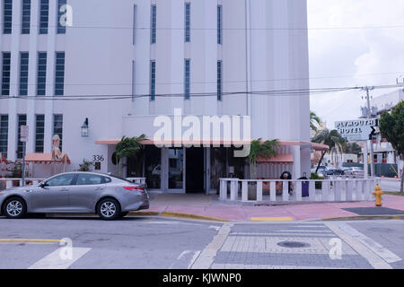 Le Plymouth Hotel, Miami, USA. Banque D'Images