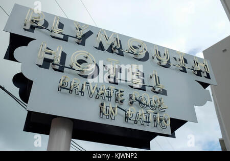 Le Plymouth Hotel, Miami, USA. Banque D'Images