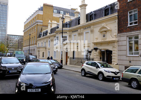 Maison lettsom, chandos Street, Londres. siège de la société médicale de Londres, l'une des plus anciennes sociétés médicales au Royaume-Uni Banque D'Images
