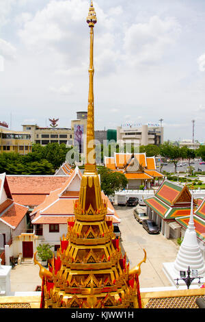 Wat ratchanatdaram dans la zone de bang lumpu de Bangkok. Banque D'Images