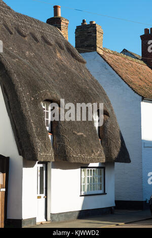 Chaumière à Hemingford Grey Haut Village st., Cambridgeshire, Angleterre, Royaume-Uni. Banque D'Images