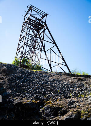 De liquidation de l'ancienne mine de cuivre de Minas de Alda près de Cabrales dans les Asturies au nord de l'Espagne Banque D'Images