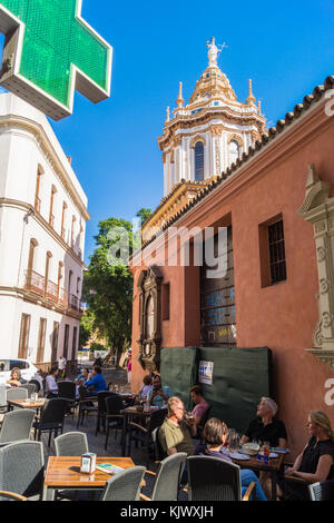 Église de Sainte Catherine (Santa Catalina), Calle Santa Catalina, Séville, Andalousie, Espagne Banque D'Images