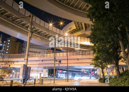 Trafic aux jonctions au coeur de Tokyo Japan crédit: Yuichiro Tashiro Banque D'Images