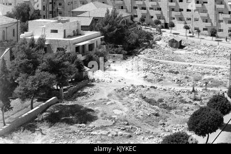 Beit HaMaalat. Poursuite de cyclorama, secteur ouest, Jérusalem. 1940 1946.IV Banque D'Images