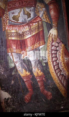 Peintures dans l'église de la Théotokos Peribleptos d'Ohrid 051 Banque D'Images