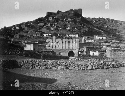 Rachaya et citadelle de 19e siècle Bonfils Banque D'Images