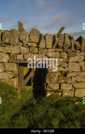 Trou de Smoot dans le mur d'Hadrien aux Pare-Brise, Northumberland Banque D'Images