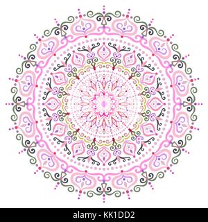 Élément de design fleur mandala complexes Illustration de Vecteur