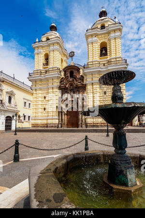 Monastère de San Francisco, Vieille Ville, Lima, Pérou Banque D'Images