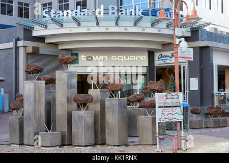 Monument fontaine météorite Gabaon, Windhoek, Namibie, Afrique Banque D'Images